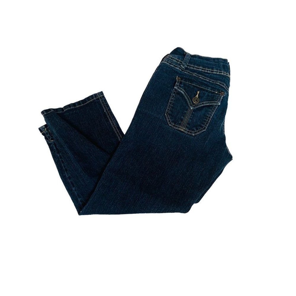 11 Piper & Blue Junior Women's Crop Straight Leg Jeans Denim